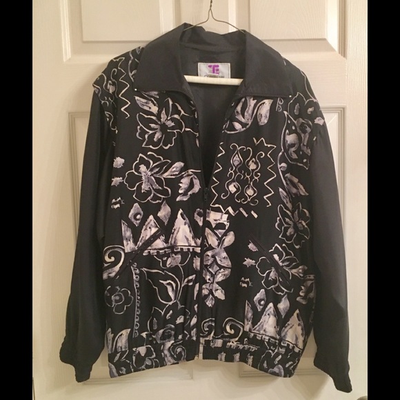 Silk Tracksuit Windbreaker + Pants Oleg Cassini - Picture 1 of 6